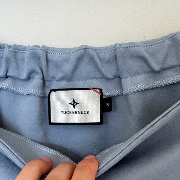 Tuckernuck Miranda Off Shoulder Blue Long Sleeve Top - S - Picture 3 of 4